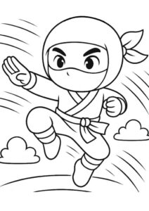 Desenho de Ninja Desenho Colorir Imprimir 10