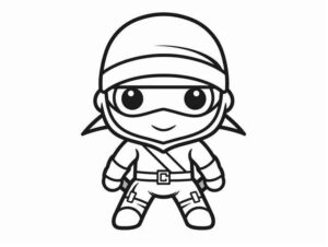Desenho de Ninja Desenho Colorir Imprimir 25