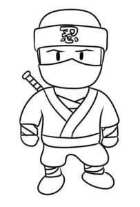 Desenho de Ninja Desenho Colorir Imprimir 26