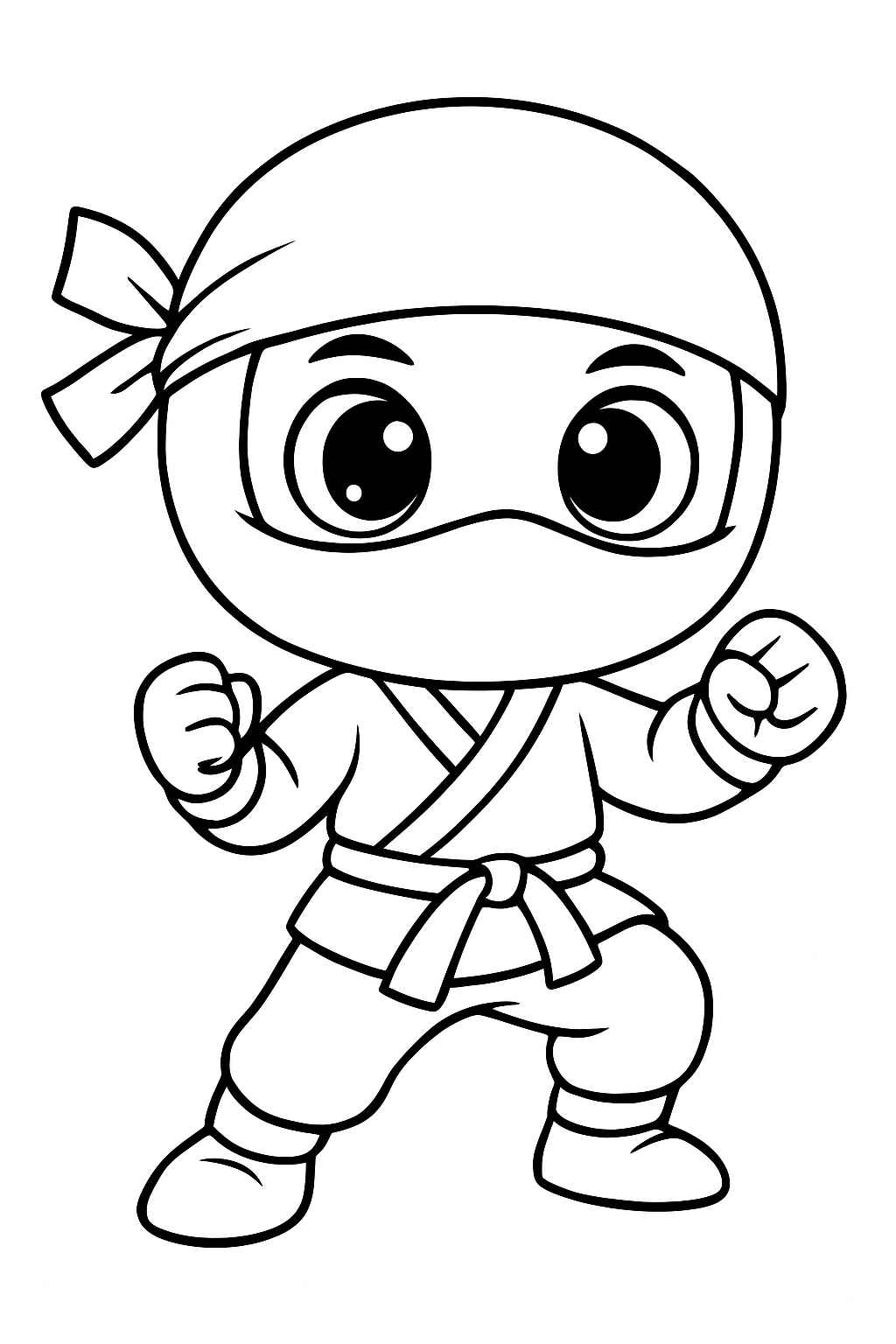 Desenho de Ninja Desenho Colorir Imprimir 29 (2)
