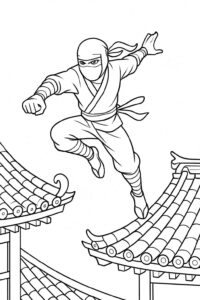 Desenho de Ninja Desenho Colorir Imprimir 30 (2)