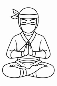 Desenho de Ninja Desenho Colorir Imprimir 32 (2)