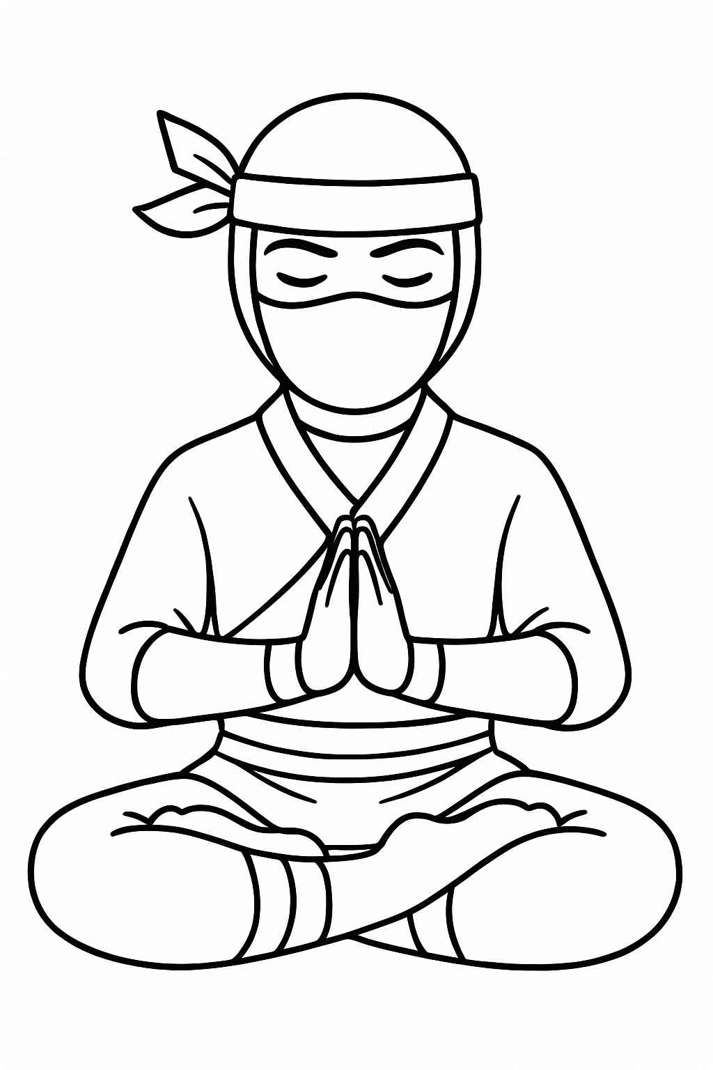 Desenho de Ninja Desenho Colorir Imprimir 32 (2)