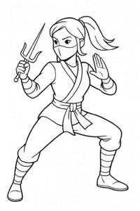Desenho de Ninja Desenho Colorir Imprimir 35 (2)