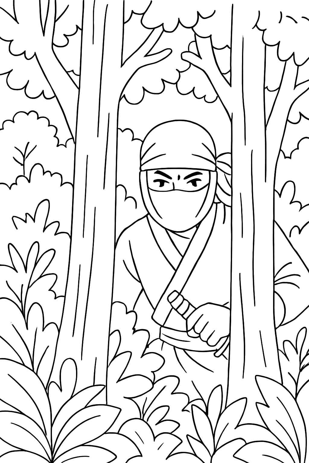 Desenho de Ninja Desenho Colorir Imprimir 36 (2)