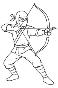 Desenho de Ninja Desenho Colorir Imprimir 39 (2)