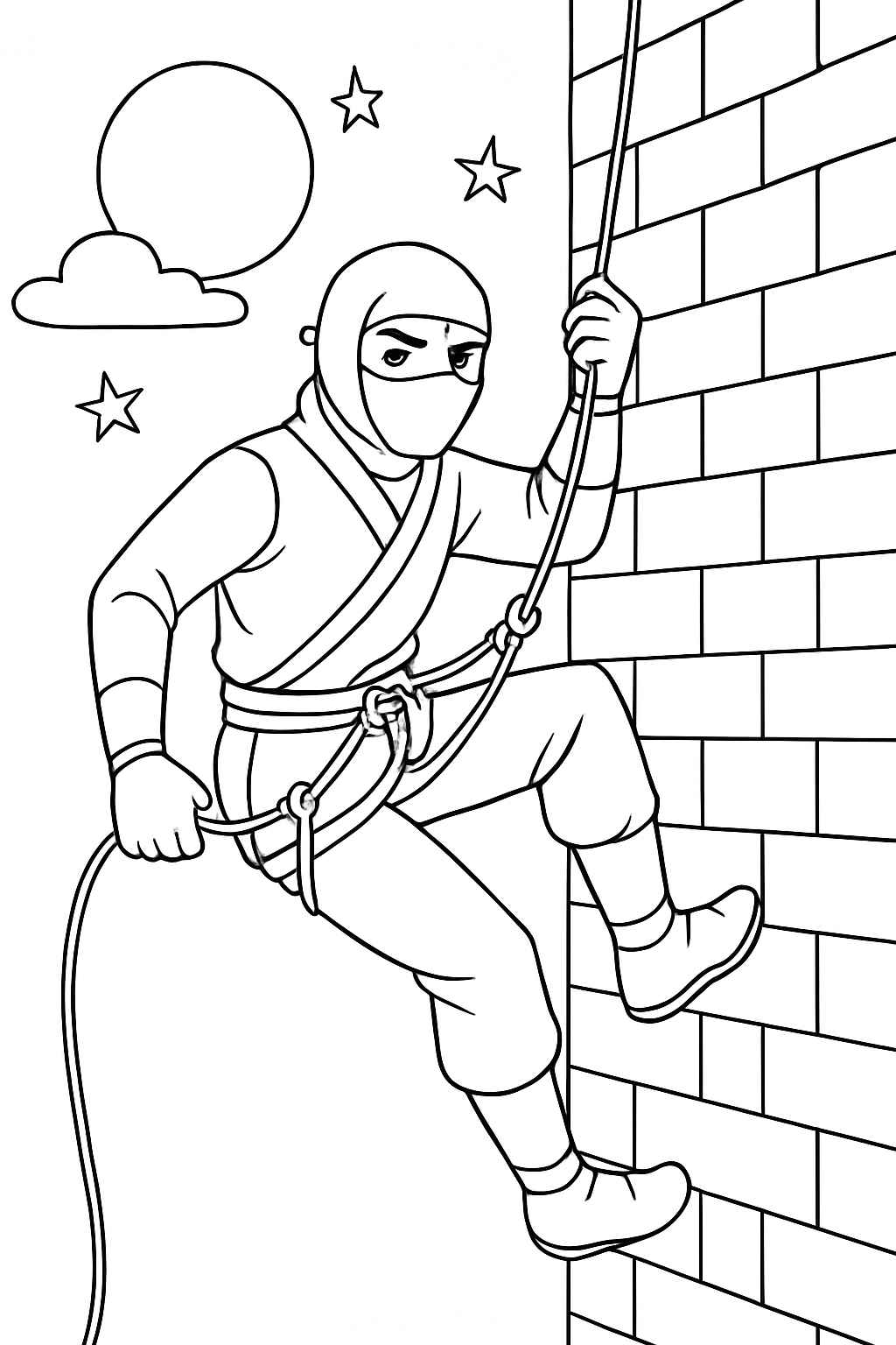 Desenho de Ninja Desenho Colorir Imprimir 41 (2)