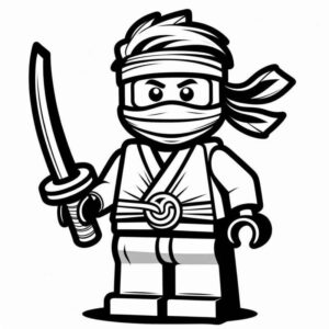 Desenho de Ninja Desenho Colorir Imprimir 43