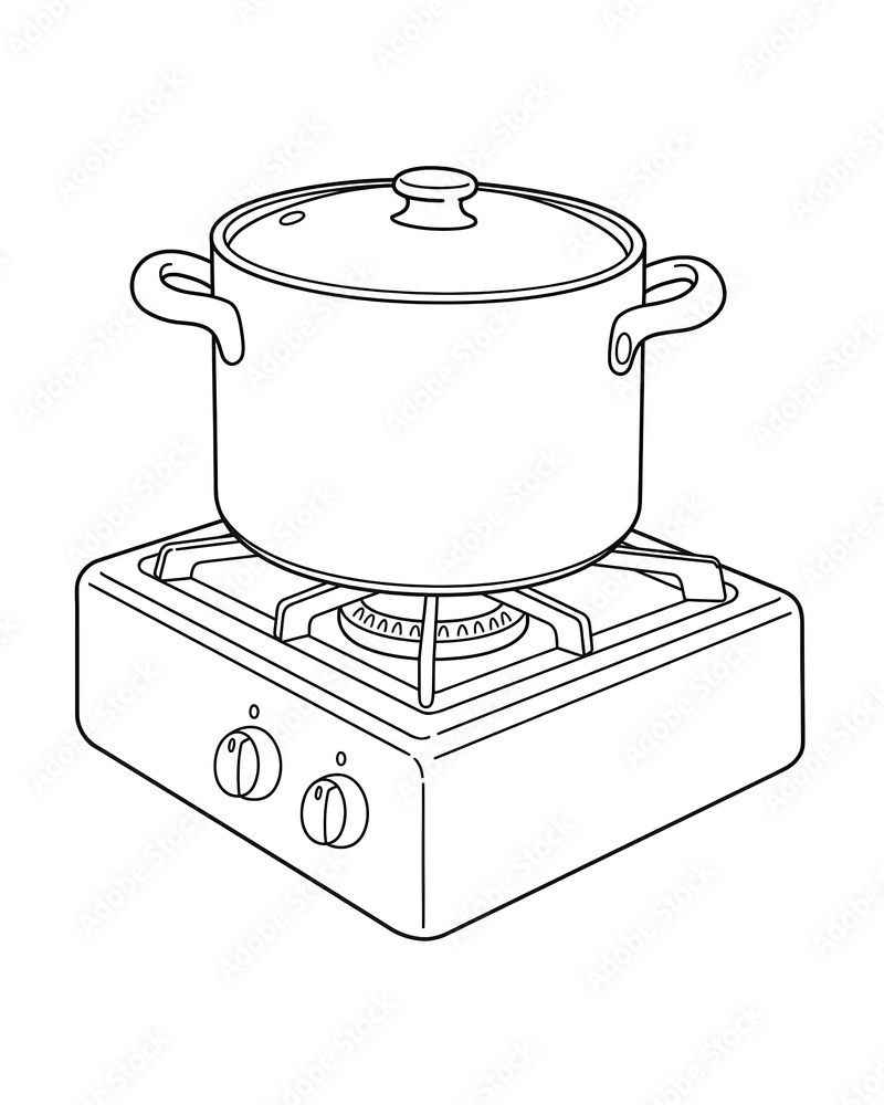 Desenho de Panela Desenho Colorir Imprimir 08