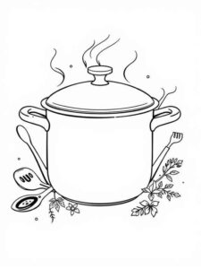 Desenho de Panela Desenho Colorir Imprimir 15