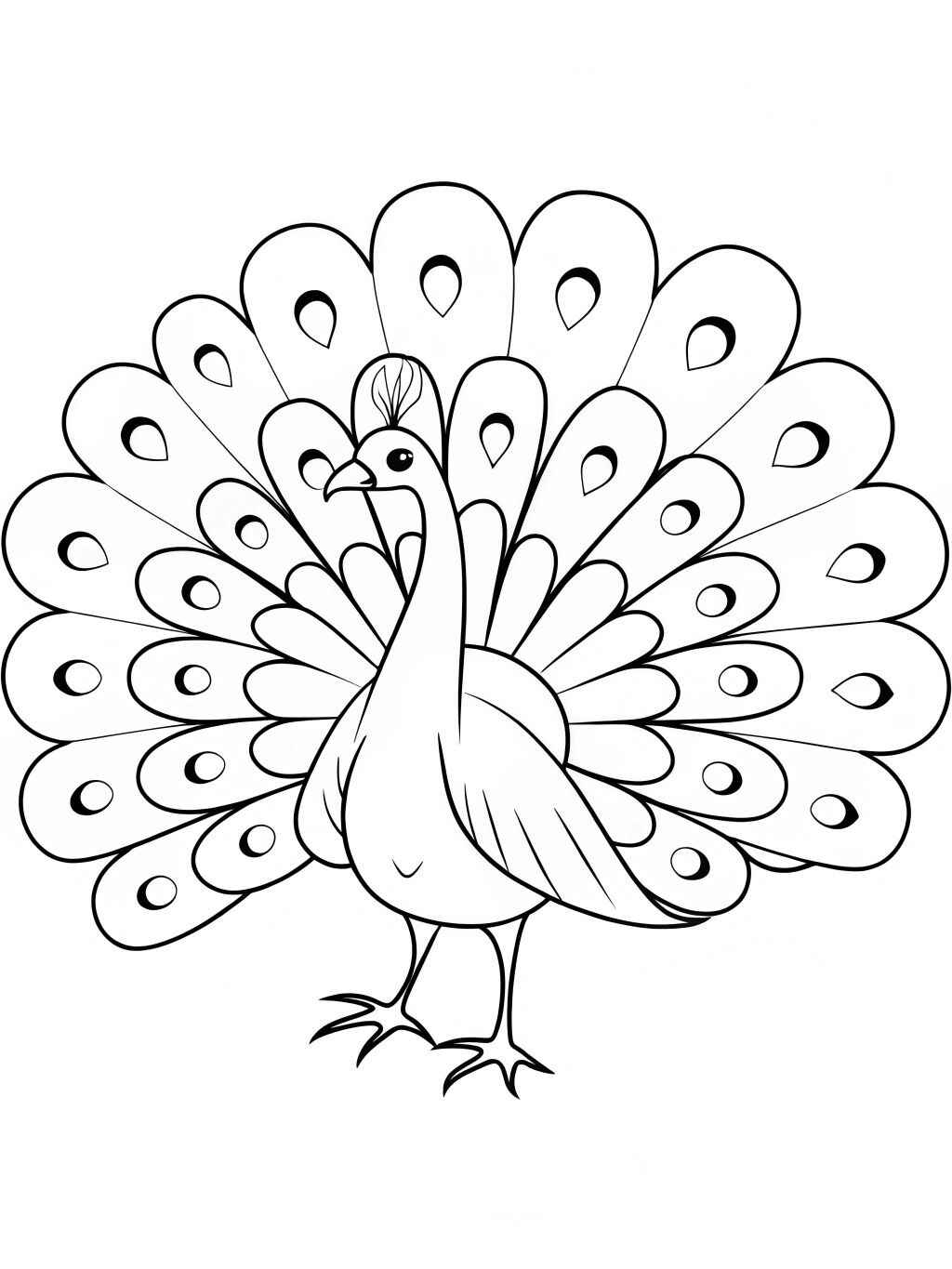 Desenho de Pavão Desenho Colorir Imprimir 13