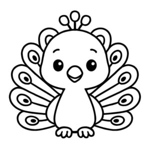 Desenho de Pavão Desenho Colorir Imprimir 25