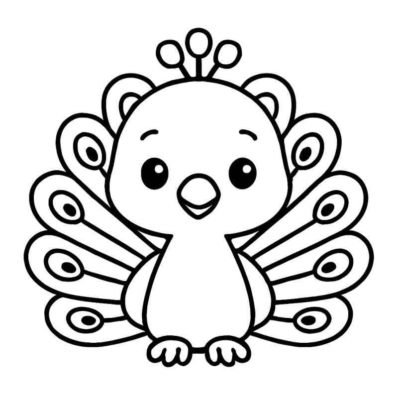 Desenho de Pavão Desenho Colorir Imprimir 25