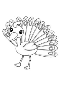 Desenho de Pavão Desenho Colorir Imprimir 39