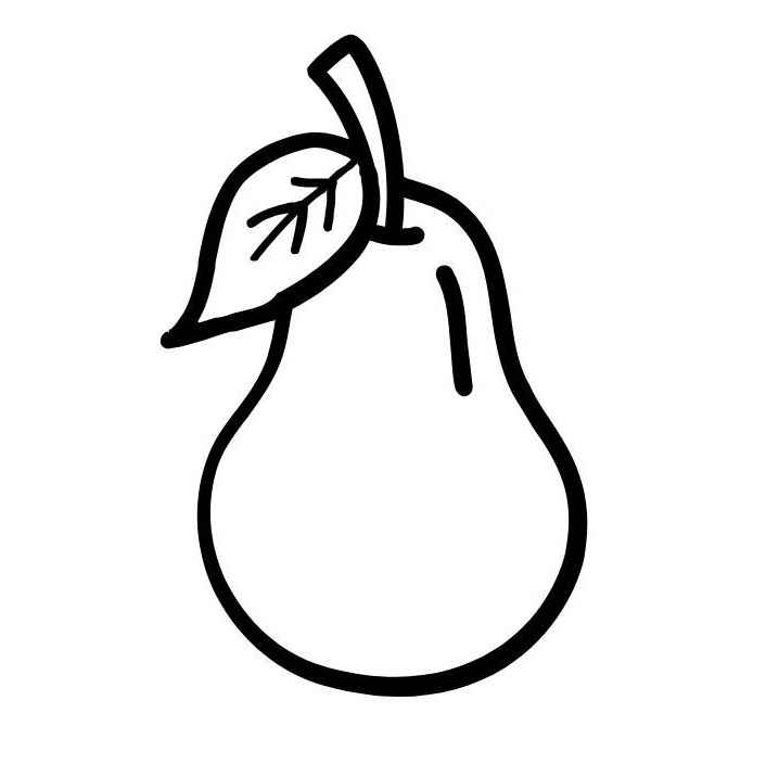 Desenho de Pera Desenho Colorir Imprimir 03