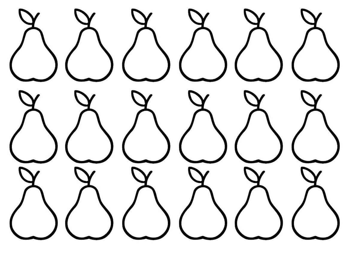 Desenho de Pera Desenho Colorir Imprimir 05