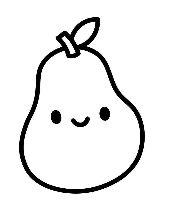 Desenho de Pera Desenho Colorir Imprimir 10