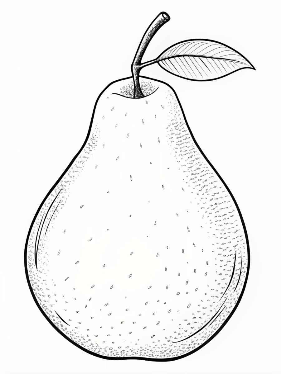 Desenho de Pera Desenho Colorir Imprimir 16