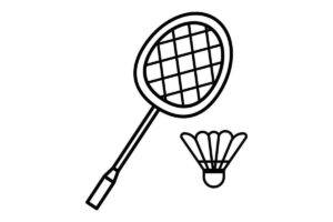 Desenho de Peteca Desenho Colorir Imprimir 07