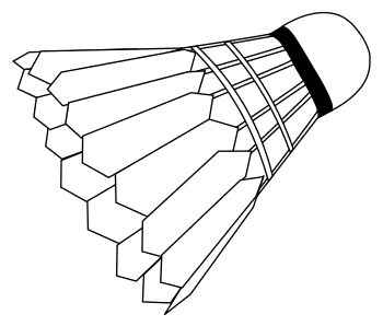 Desenho de Peteca Desenho Colorir Imprimir 09