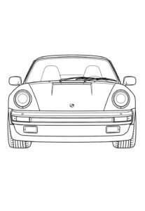 Desenho de Porsche Desenho Colorir Imprimir 04