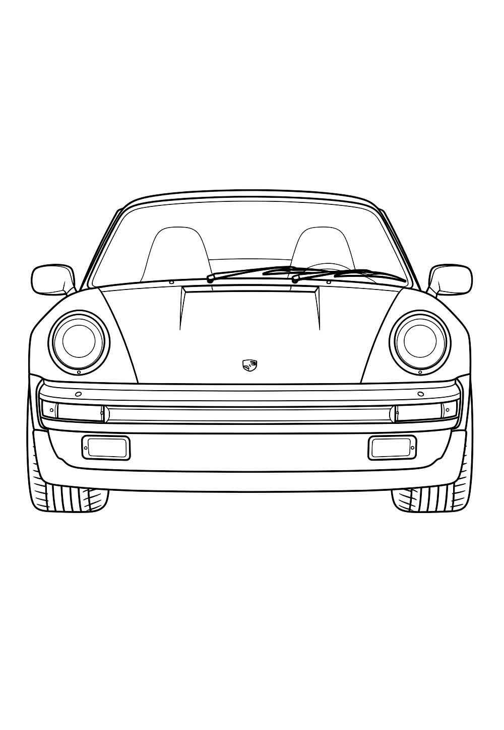 Desenho de Porsche Desenho Colorir Imprimir 04