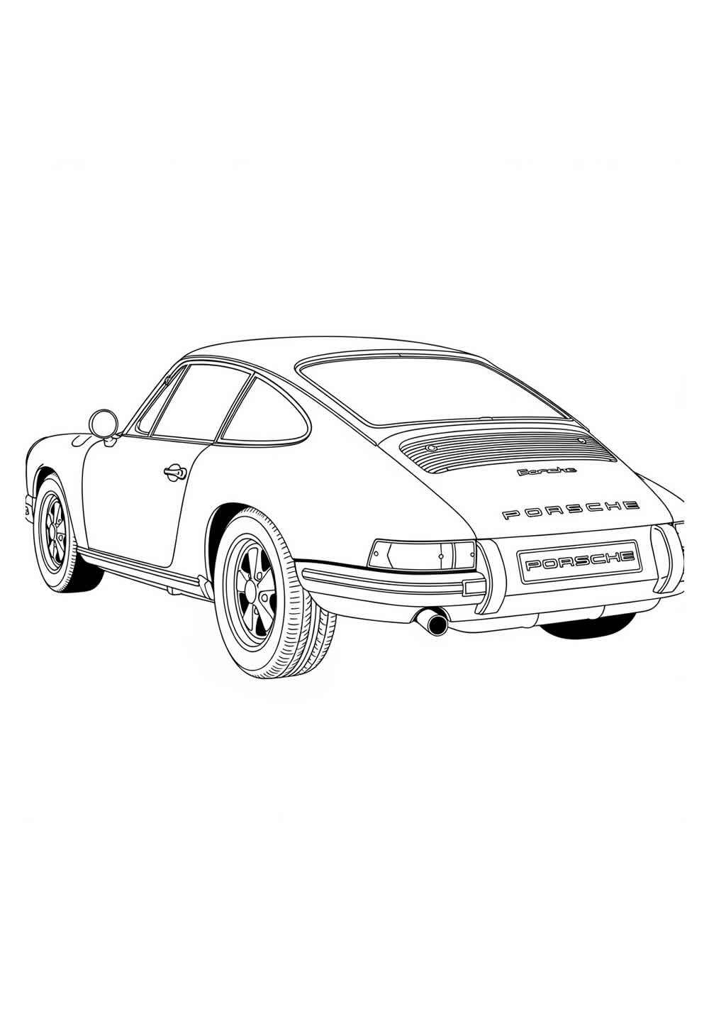 Desenho de Porsche Desenho Colorir Imprimir 12