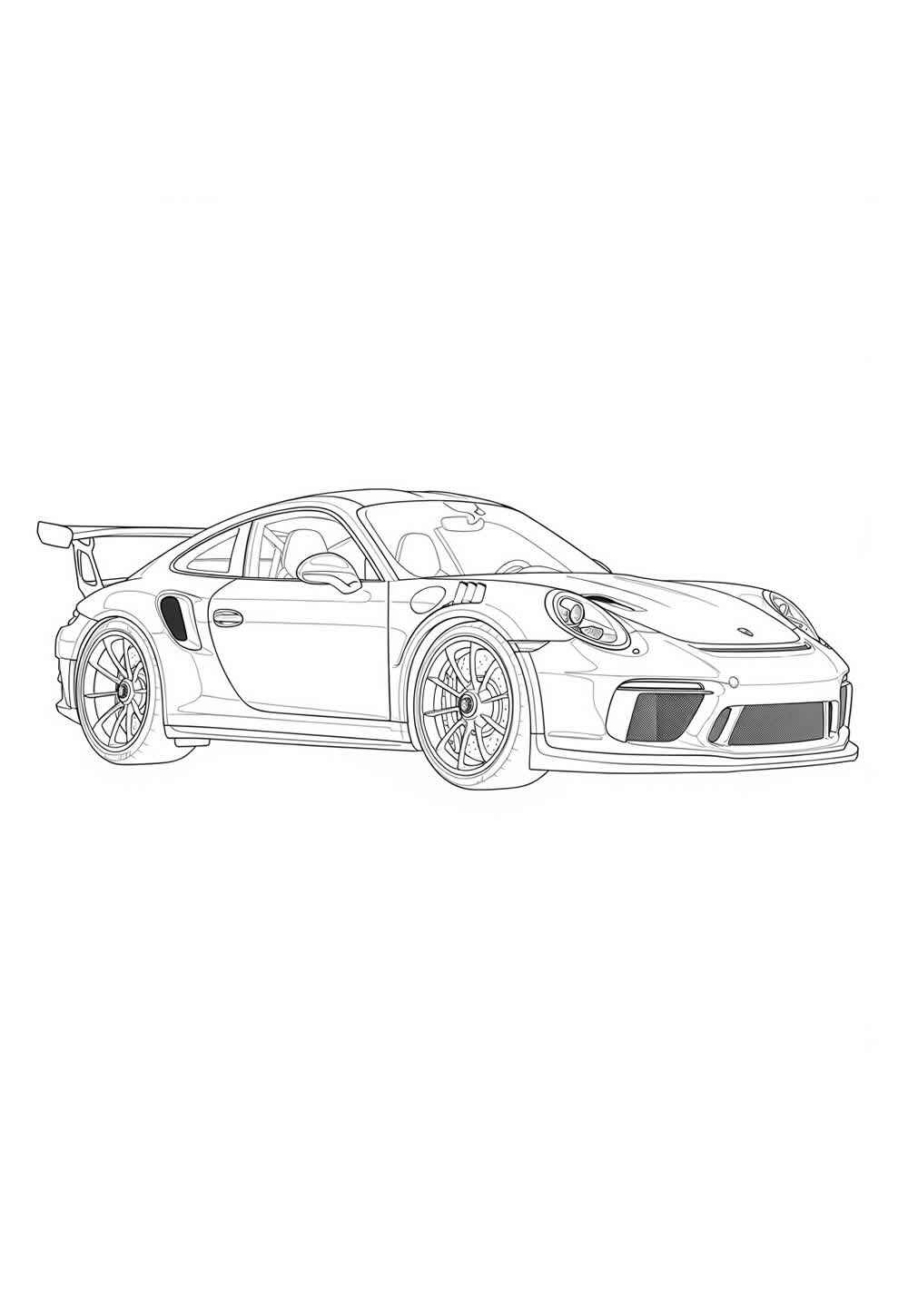 Desenho de Porsche Desenho Colorir Imprimir 13