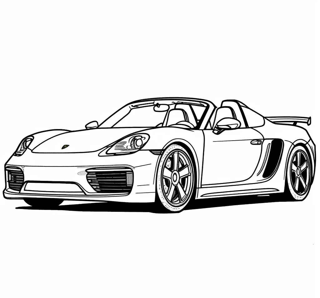 Desenho de Porsche Desenho Colorir Imprimir 21