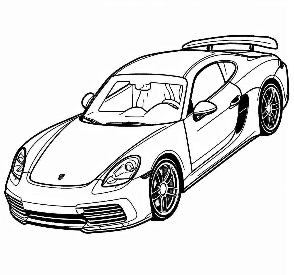 Desenho de Porsche Desenho Colorir Imprimir 22
