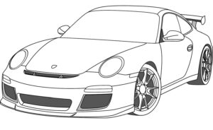 Desenho de Porsche Desenho Colorir Imprimir 24