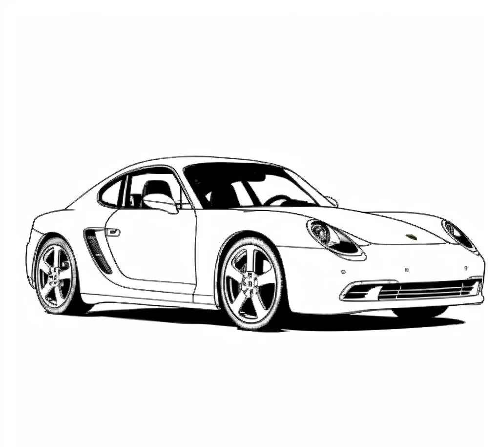 Desenho de Porsche Desenho Colorir Imprimir 25