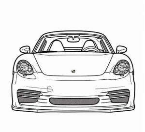 Desenho de Porsche Desenho Colorir Imprimir 26