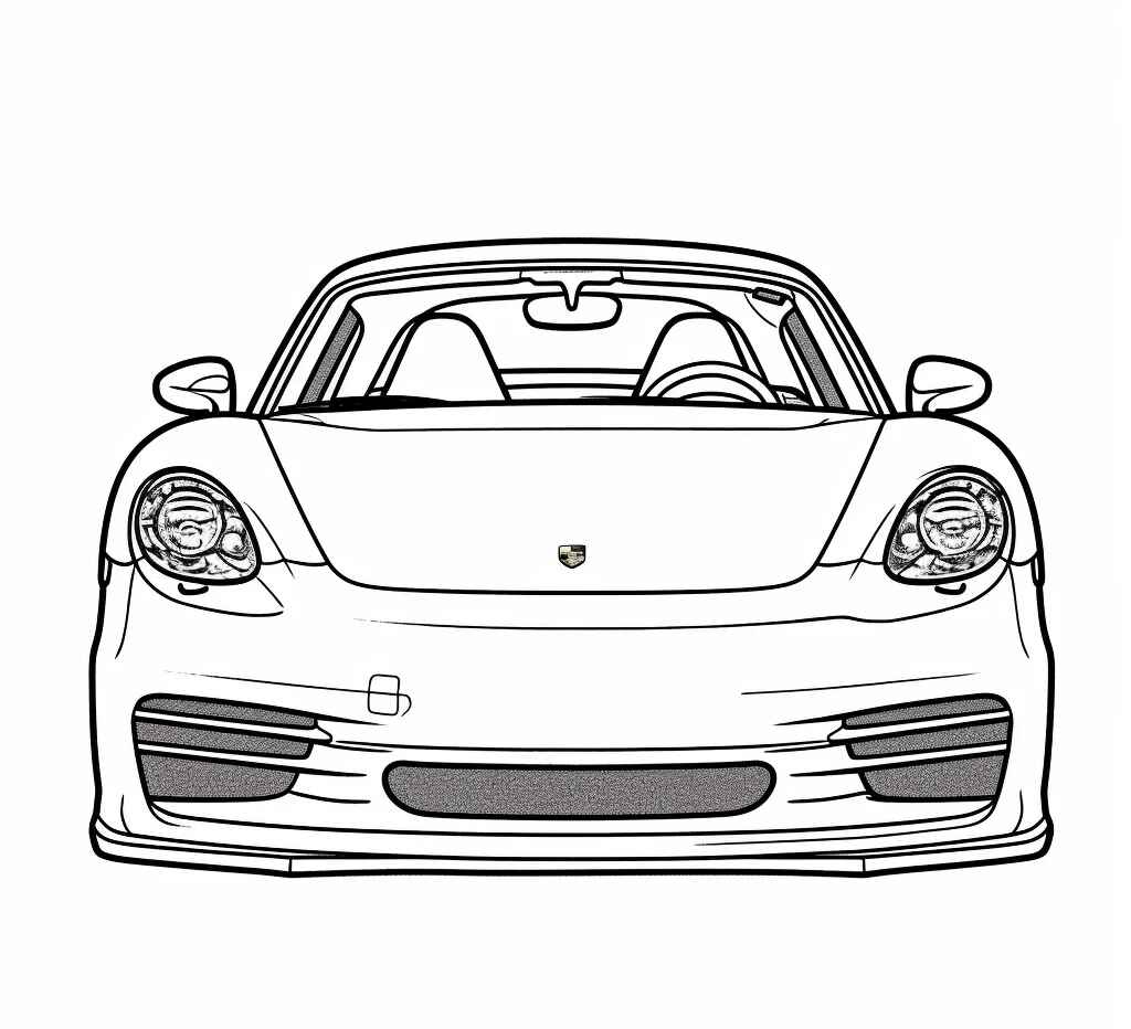 Desenho de Porsche Desenho Colorir Imprimir 26