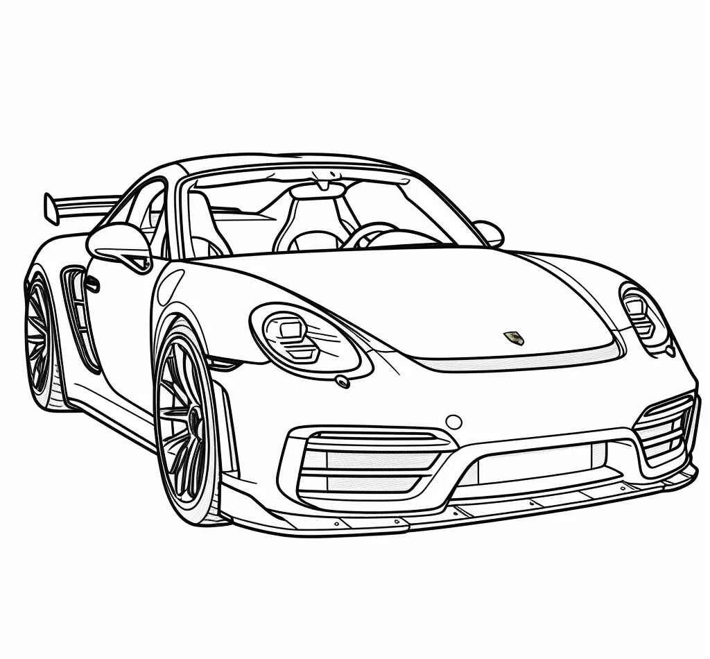 Desenho de Porsche Desenho Colorir Imprimir 29