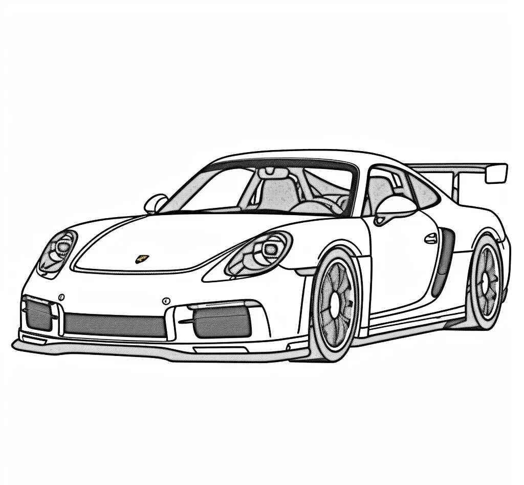 Desenho de Porsche Desenho Colorir Imprimir 30