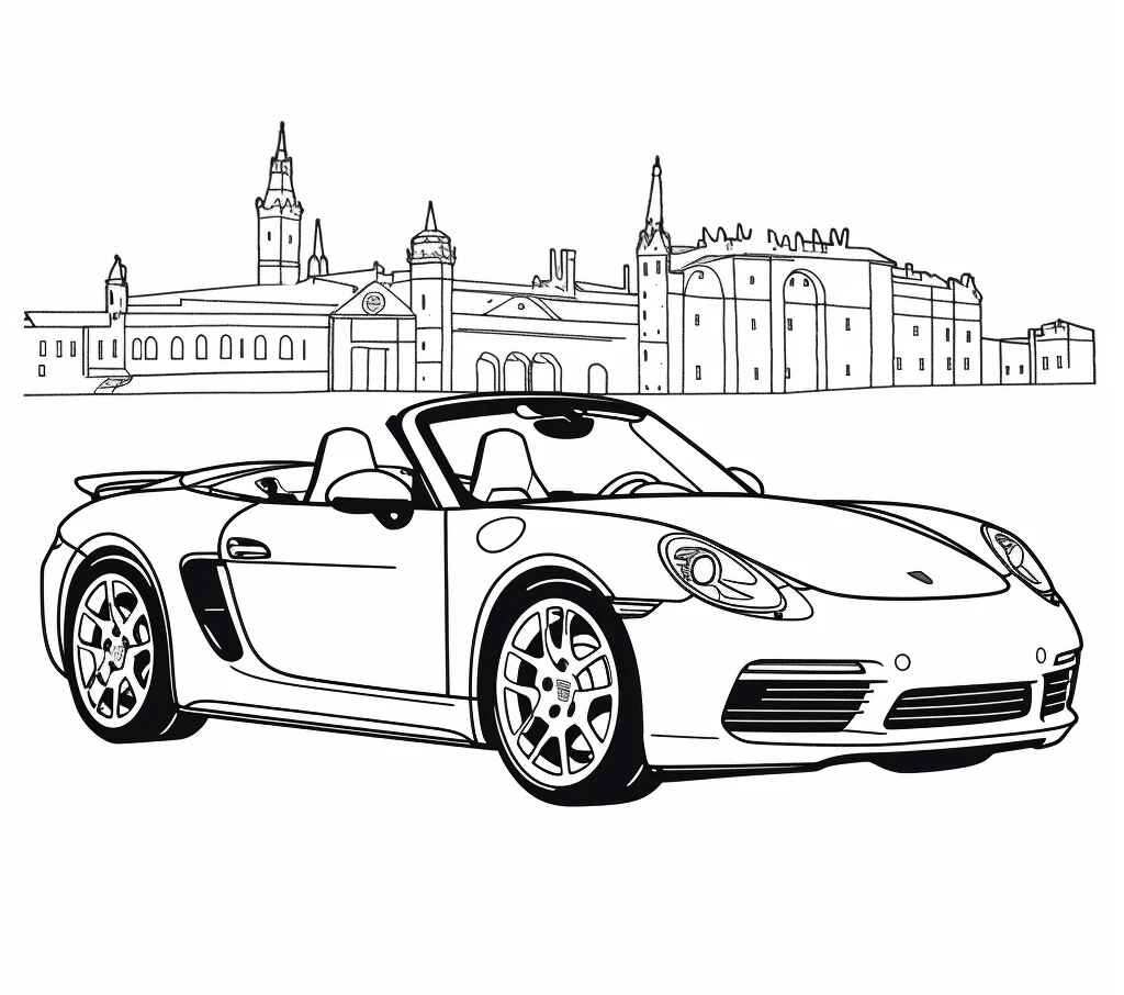 Desenho de Porsche Desenho Colorir Imprimir 31