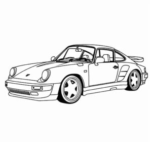 Desenho de Porsche Desenho Colorir Imprimir 32