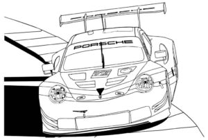 Desenho de Porsche Desenho Colorir Imprimir 34
