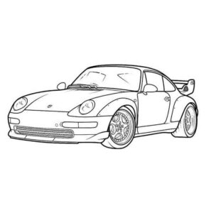 Desenho de Porsche Desenho Colorir Imprimir 35