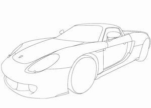 Desenho de Porsche Desenho Colorir Imprimir 36
