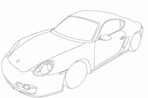 Desenho de Porsche Desenho Colorir Imprimir 37