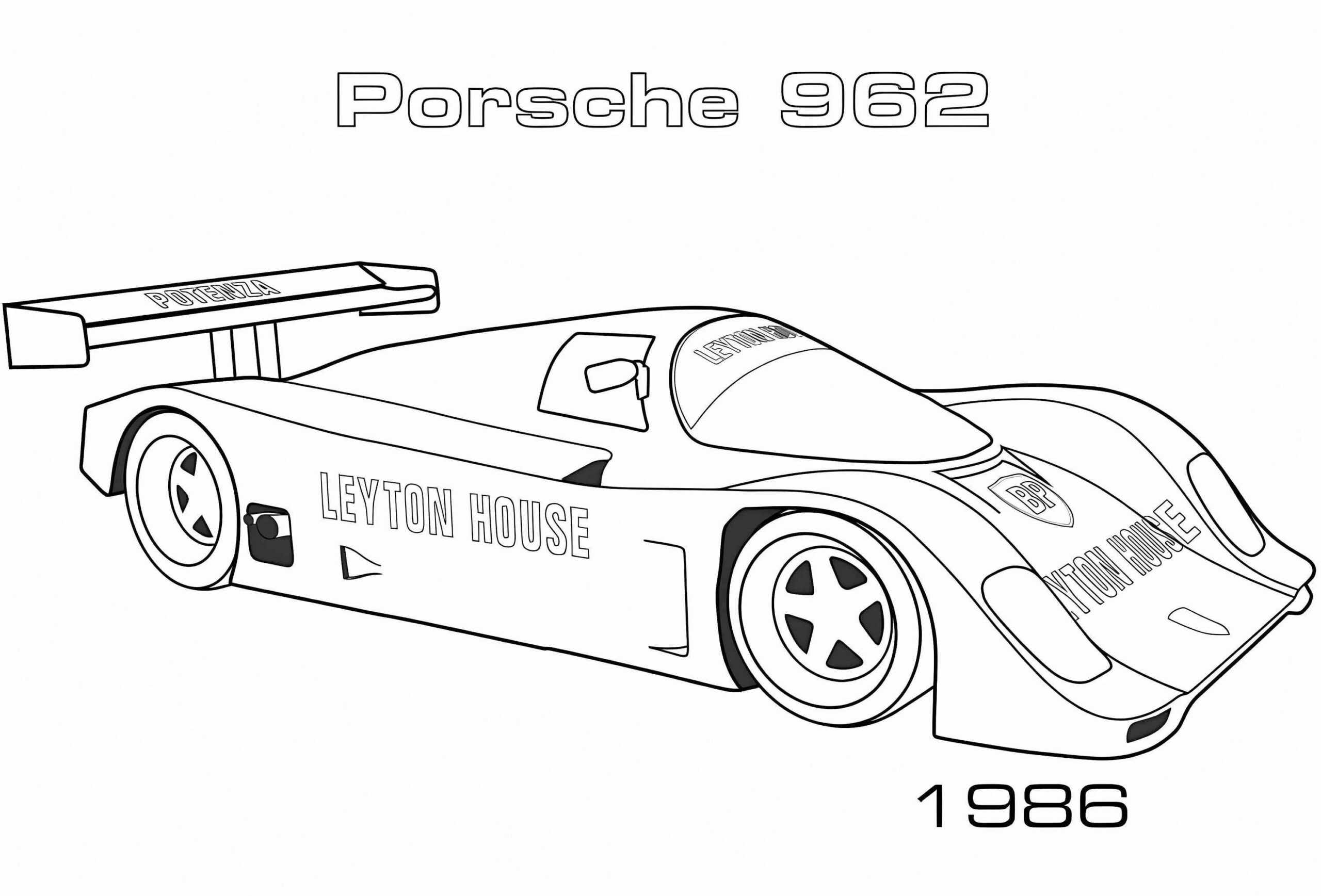 Desenho de Porsche Desenho Colorir Imprimir 39