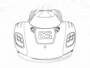 Desenho de Porsche Desenho Colorir Imprimir 40