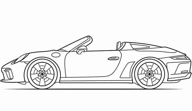 Desenho de Porsche Desenho Colorir Imprimir 41