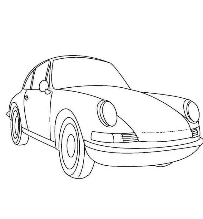 Desenho de Porsche Desenho Colorir Imprimir 42