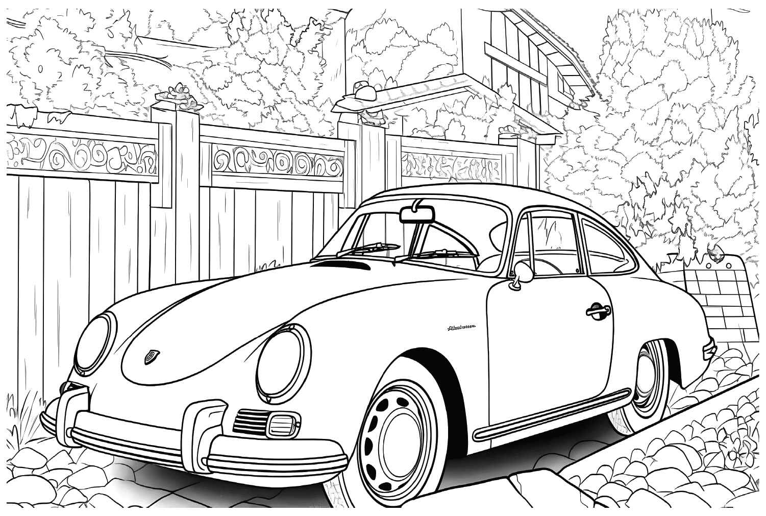 Desenho de Porsche Desenho Colorir Imprimir 48