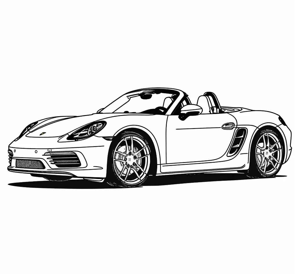 Desenho de Porsche Desenho Colorir Imprimir 49
