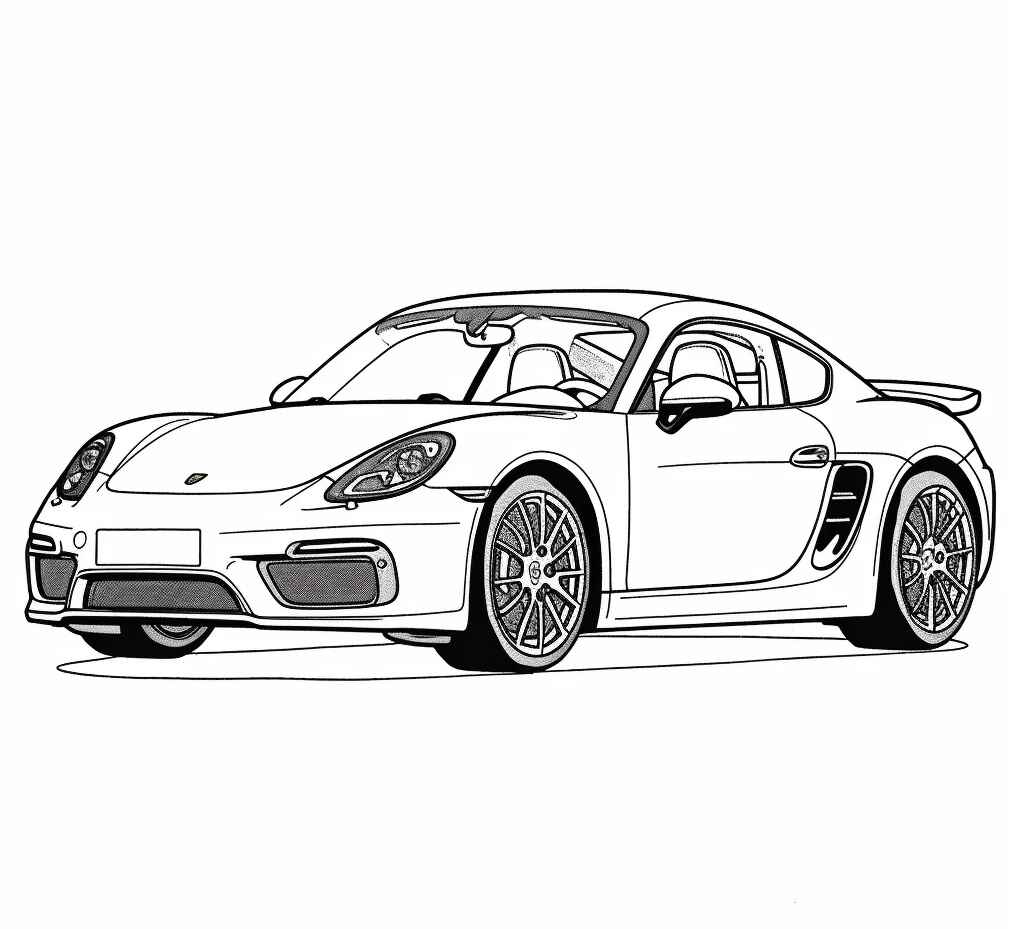 Desenho de Porsche Desenho Colorir Imprimir 50
