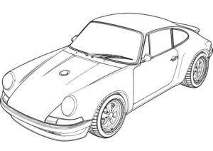 Desenho de Porsche Desenho Colorir Imprimir 52
